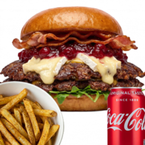 TIME LIMITED SPECIAL - Brie and Cranberry Burger Meal