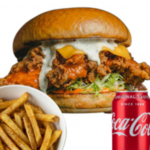 Buffalo Frank Burger Meal