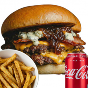 The Blue Burger Meal
