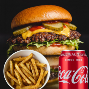Single Cheese Burger Meal